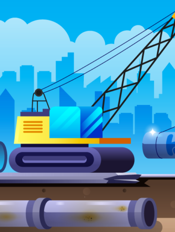 water pipe infrastructure